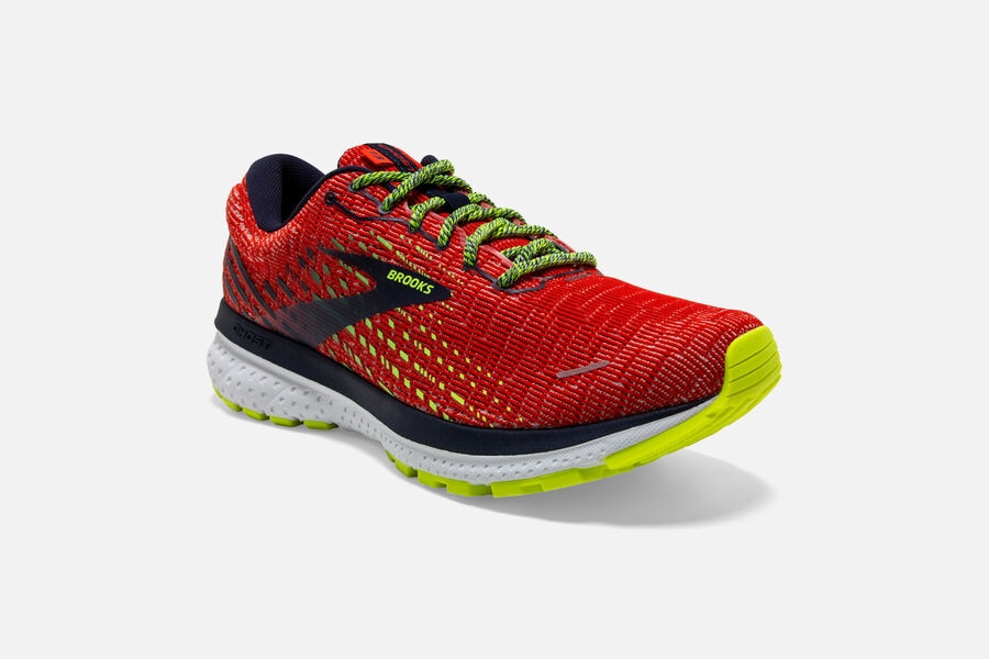 Brooks Ghost 13 Road Running Shoes Mens - Red/Black - XJOAW-9742